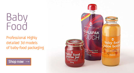 Baby-food Packaging 3D models for Download