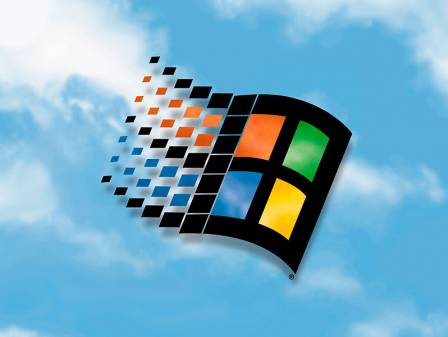 Upscaled wallpaper Windows 95