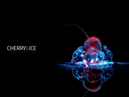 Free Wallpaper "Cherry and Ice"
