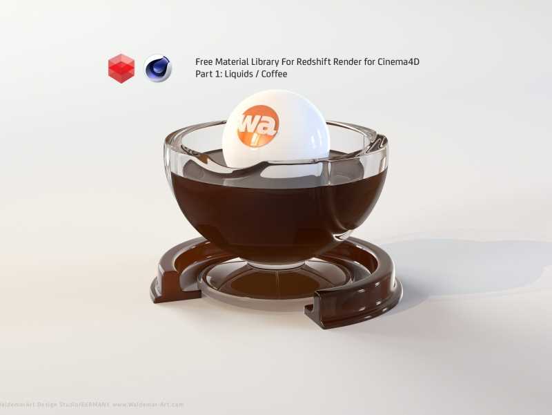 Free Redshift Material Pack/Library for Cinema 4D - Part 1 - Liquids