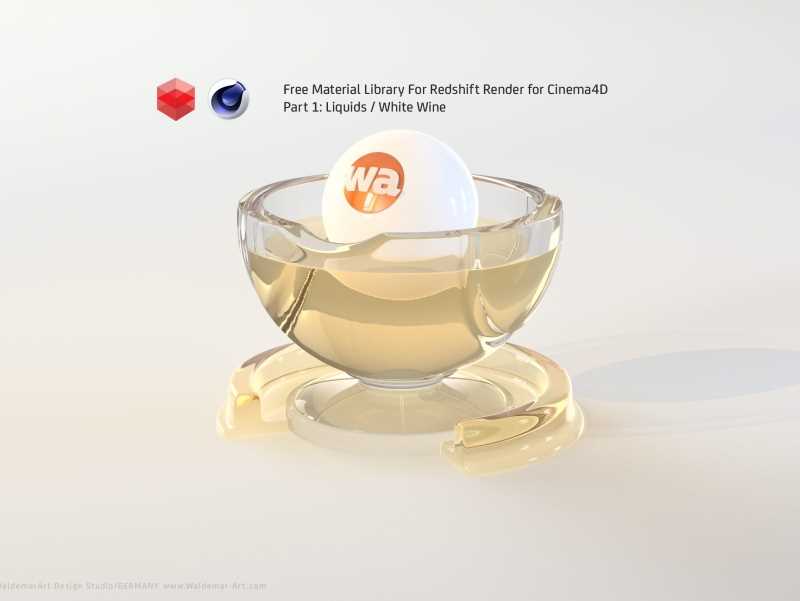 Free Redshift Material Pack/Library for Cinema 4D - Part 1 - Liquids