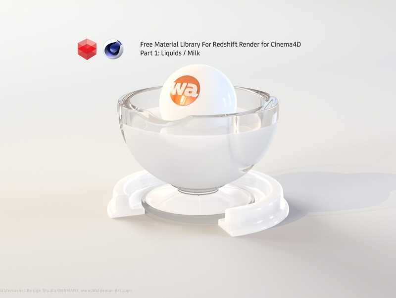 Free Redshift Material Pack/Library for Cinema 4D - Part 1 - Liquids
