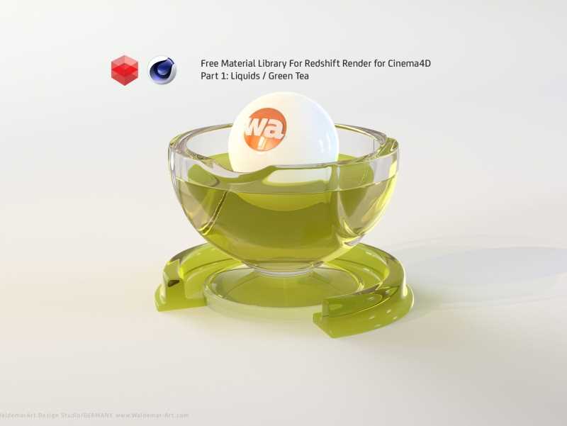 Free Redshift Material Pack/Library for Cinema 4D - Part 1 - Liquids