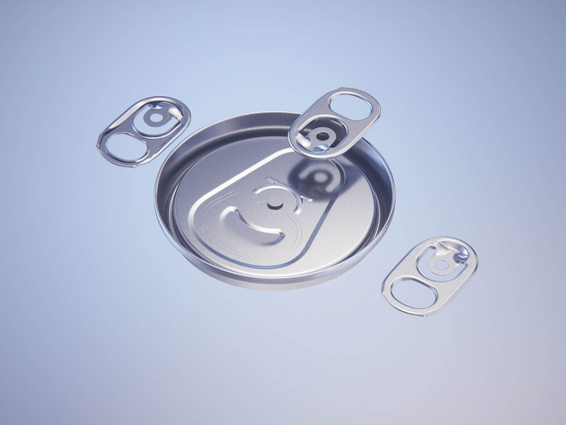 Premium packaging 3D Model of 4x350ml/355ml Sleek Soda Cans in Shrink Film Wrap