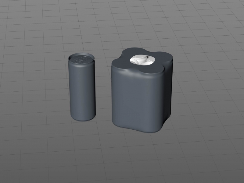 Premium 3D Model of 4x250ml Slim Soda Cans in Shrink Film Wrap