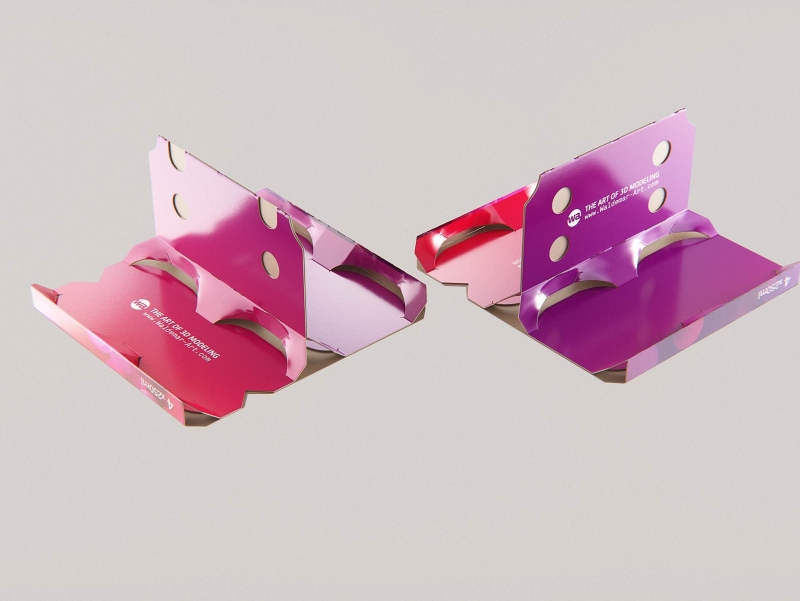 4x250ml Slim Soda Can Carton Pack 3D model