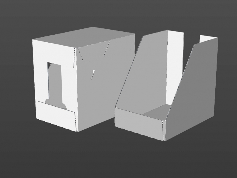 Premium Packaging 3D Model of corrugated cardboard box for 6x1000ml Tetra Brick Edge