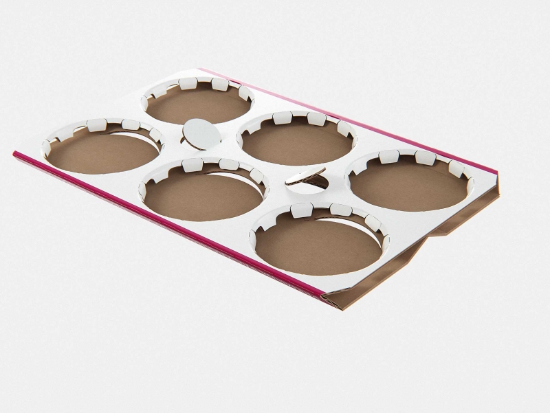 Premium Packaging 3D Model of cardboard holder for 6x330/355ml Standard Soda/Beer Can