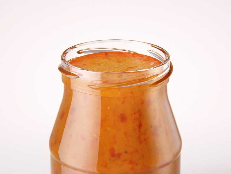Ajvar Glass Jar 340ml packaging 3D model