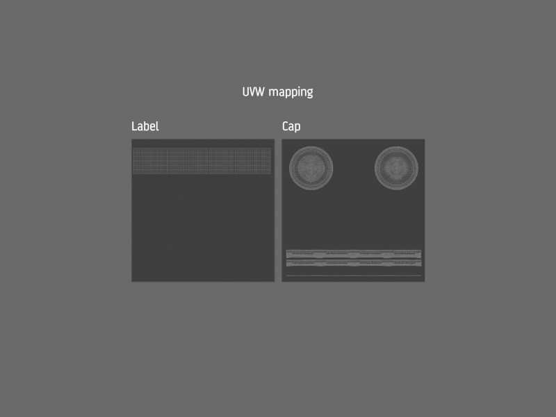 Ajvar Glass Jar 340ml packaging 3D model