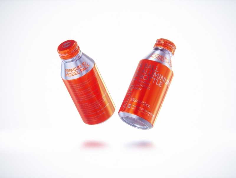 Alumi-tek (Alumitek) Aluminum Bottle packaging 3d model 12oz-355ml