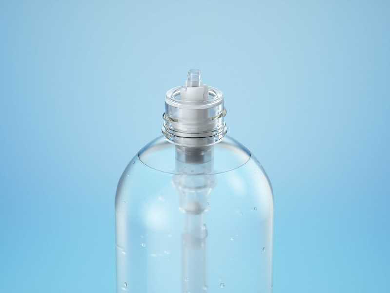 Anticeptic Gel Plastic Bottle 500ml (rounded egdes) packaging 3D model
