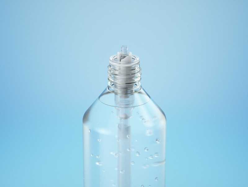 Anticeptic Gel Plastic Bottle 500ml (sharp egdes) packaging 3D model