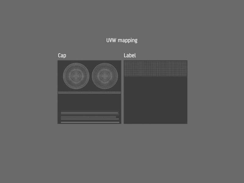 Baby Food Glass Jar 3D model 160g