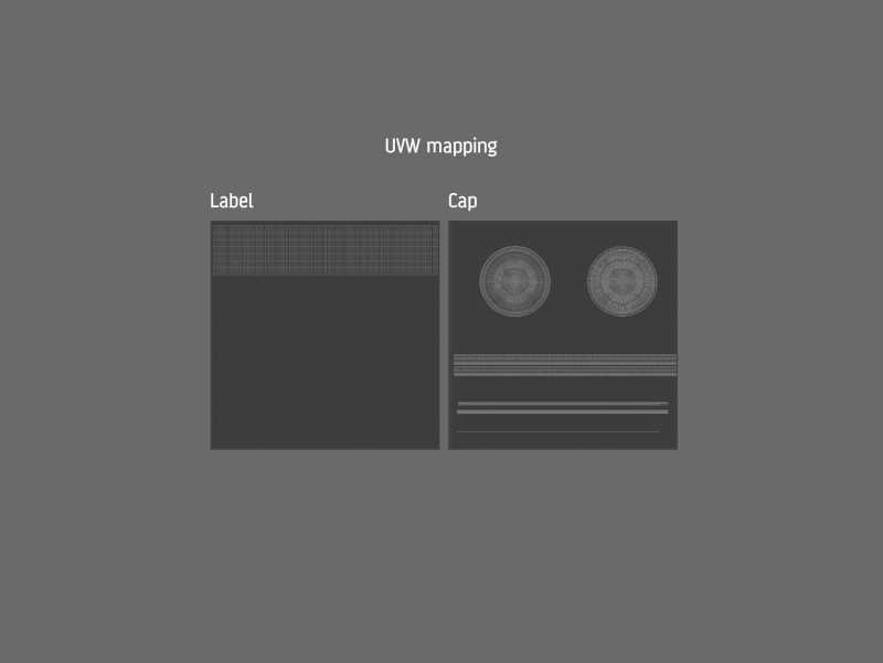 Baby food puree glass jar 250g wide packaging 3d model