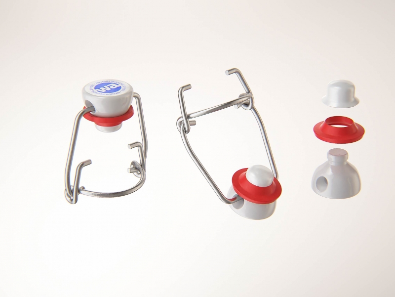 Beer glass bottle 500ml with Swing Top closure packaging 3D model