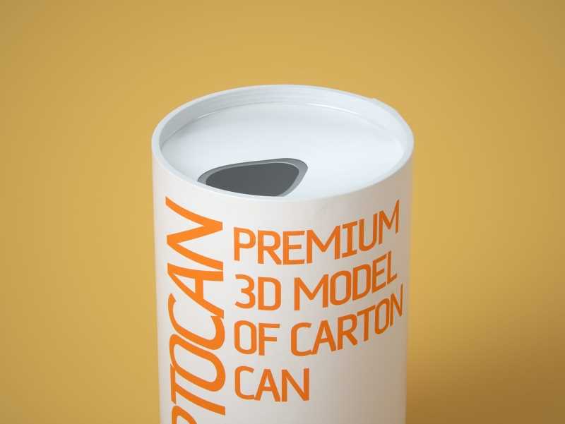 CartoCan 150ml and 250ml Premium packaging 3D model pak.