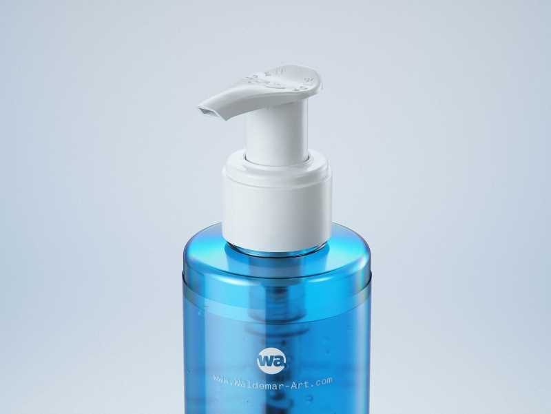Cleansing Gel Plastic Bottle 200ml packaging 3D model