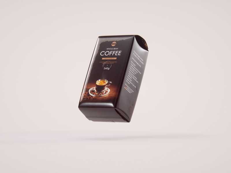 Plastic Coffee bag 340g premium packaging 3d model