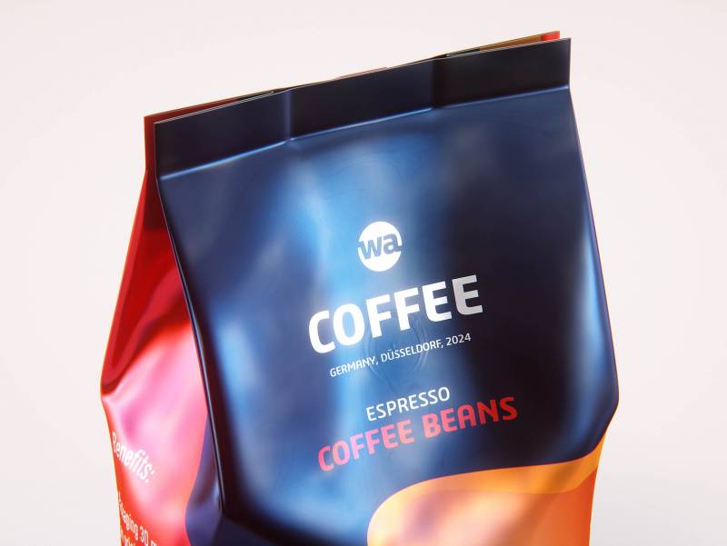 Plastic Coffee Bag 750g premium packaging 3d model