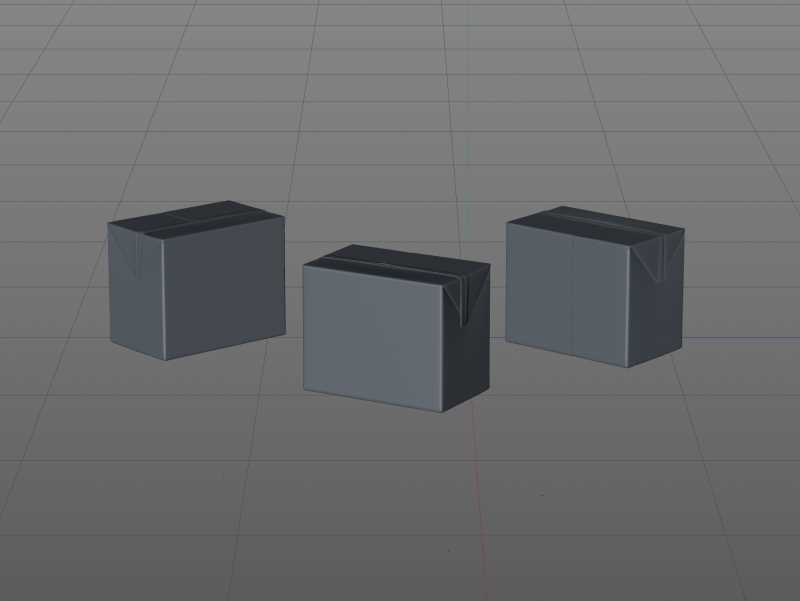 SIG combiBloc Compact 200ml with perforation, straw hole and no opening packaging 3D model