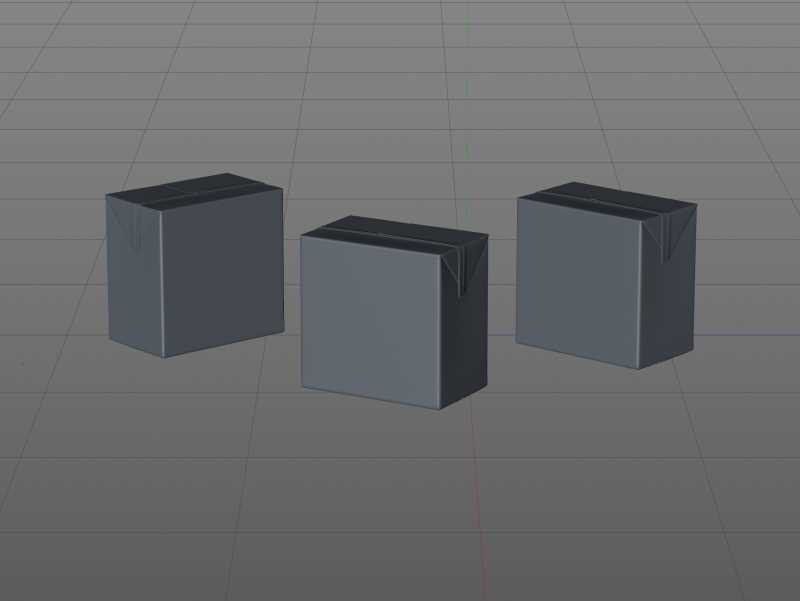 SIG combiBloc Compact 250ml with perforation, straw hole and no opening packaging 3D model