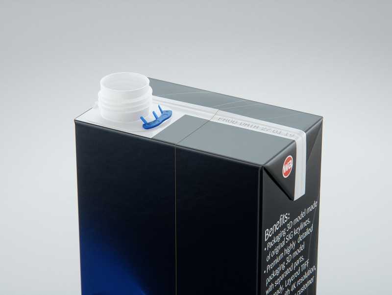 SIG combiBloc Compact 375ml with combiSmart closure packaging 3D model