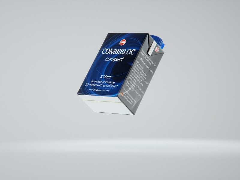 SIG combiBloc Compact 375ml with combiSmart closure packaging 3D model