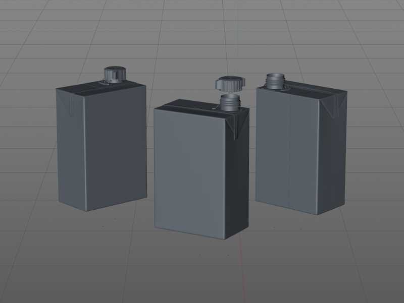 SIG combiBloc Compact 400ml with combiSmart closure packaging 3D model