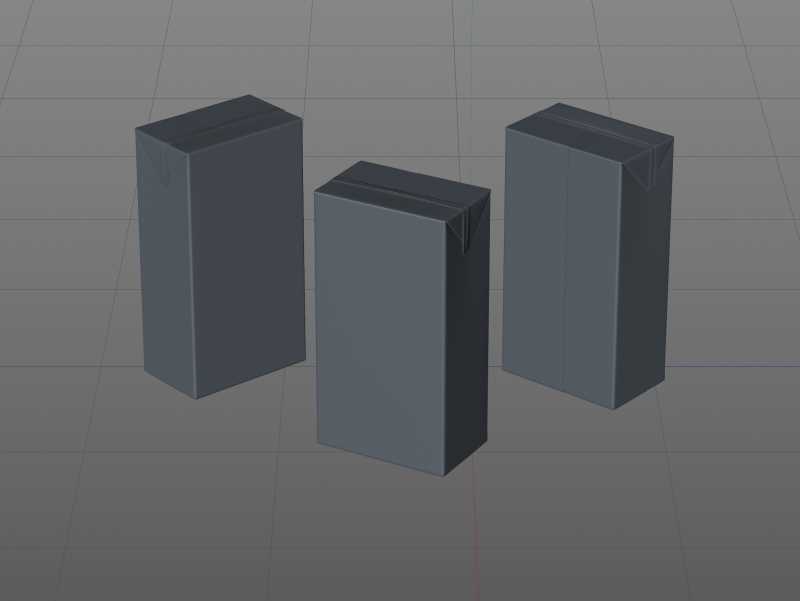 SIG combiBloc Compact 500ml with perforation, straw hole and no opening packaging 3D model