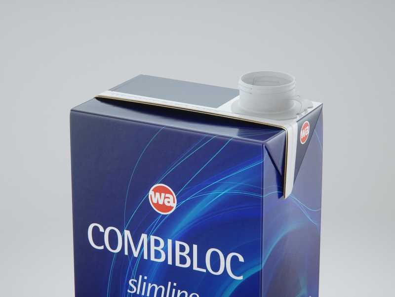 SIG Combibloc Slimline 1000ml with  tethered cap CombiCap Packaging 3D model
