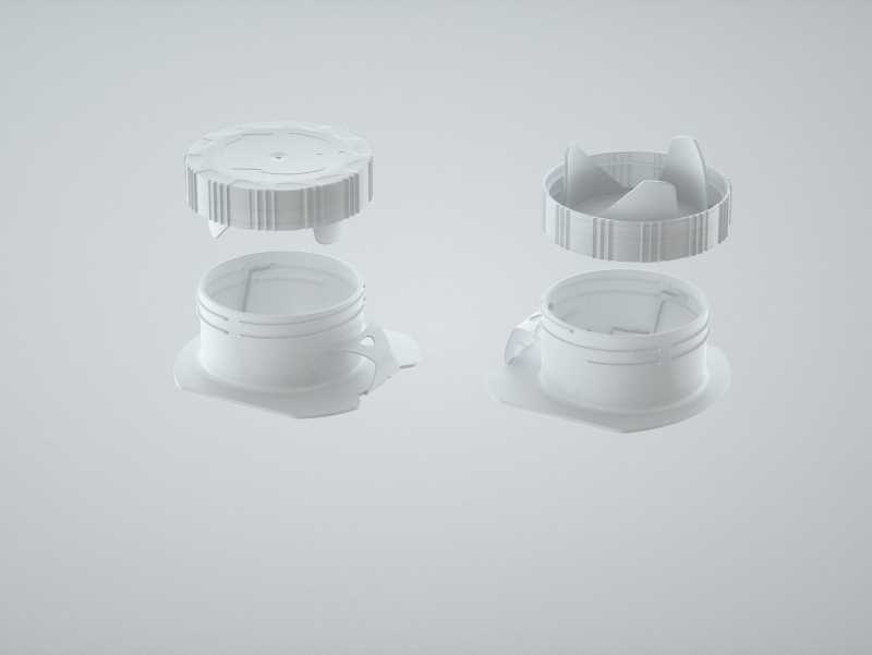 Packaging 3D model of the SIG Combibloc Slimline 750ml with tethered cap CombiCap