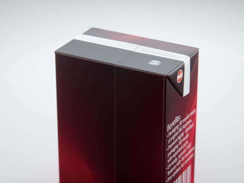 SIG CombiBloc Small 200ml with perforation and a straw hole packaging 3D model pak