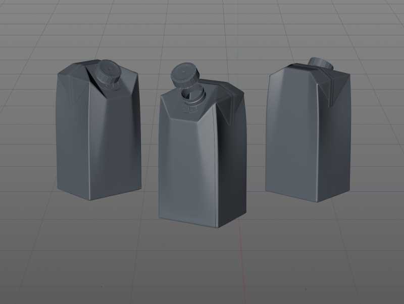 Packaging 3D model of SIG Combifit Premium 500ml with Combi-Swift closer