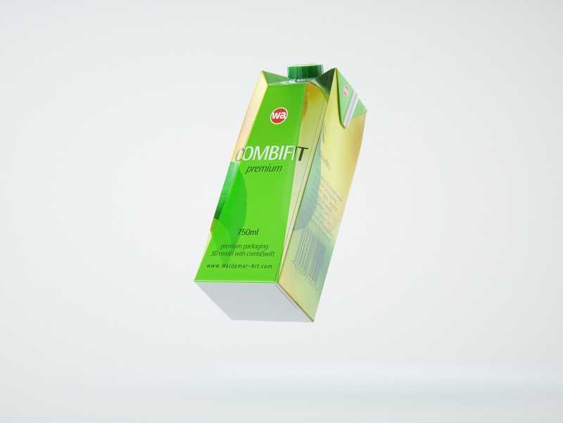 SIG Combifit Premium 750ml with Combi-Swift closer Packaging 3D model pak