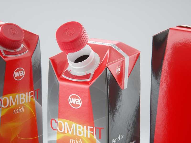SIG combiFit Midi 1000ml with combiTwist closure packaging 3D model