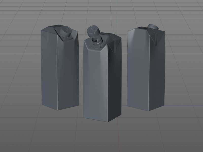 SIG combiFit Midi 1000ml with combiTwist closure packaging 3D model