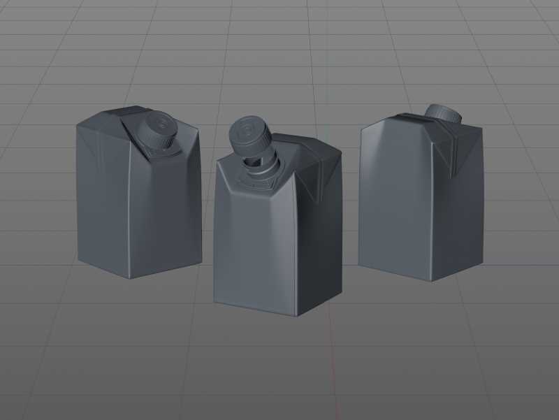 SIG combiFit Midi 500ml with combiTwist closure packaging 3D model