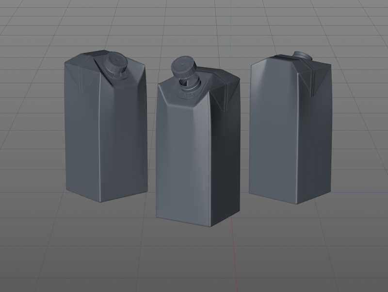 SIG Combifit Midi 750ml with CombiSwift carton packaging 3D model