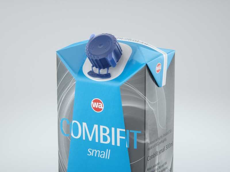 SIG combiFit Small 300ml with combiSmart closure packaging 3D model
