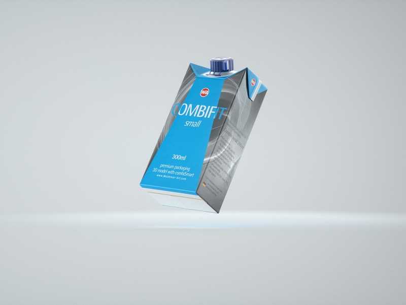 SIG combiFit Small 300ml with combiSmart closure packaging 3D model