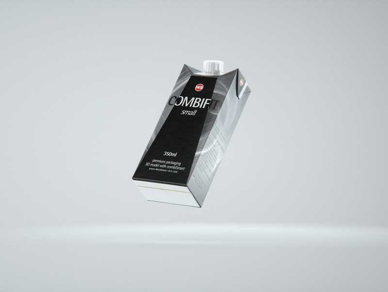 SIG combiFit Small 350ml with combiSmart closure packaging 3D model
