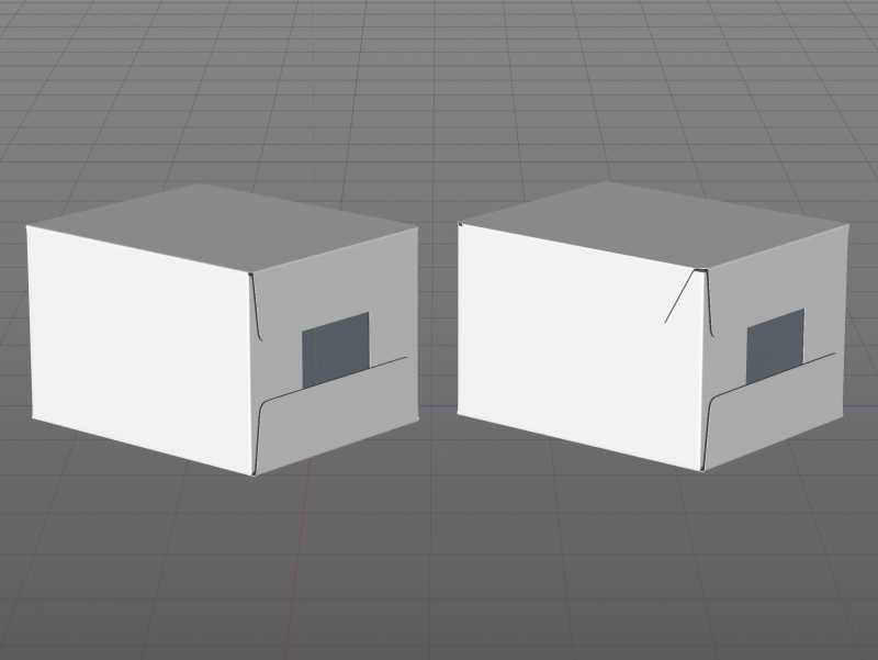 Premium Packaging 3D Model of corrugated cardboard box for 12x500ml Tetra Prizma Square or Prizma Edge