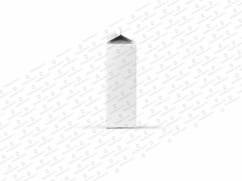 Packaging Mockup of Elopak Pure-Pak Classic-Curve 1000ml - Side view