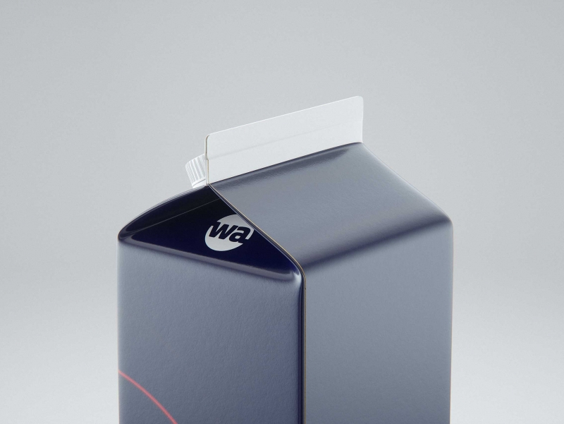 Elopak Pure-Pak Classic Curve 1000ml packaging 3d model