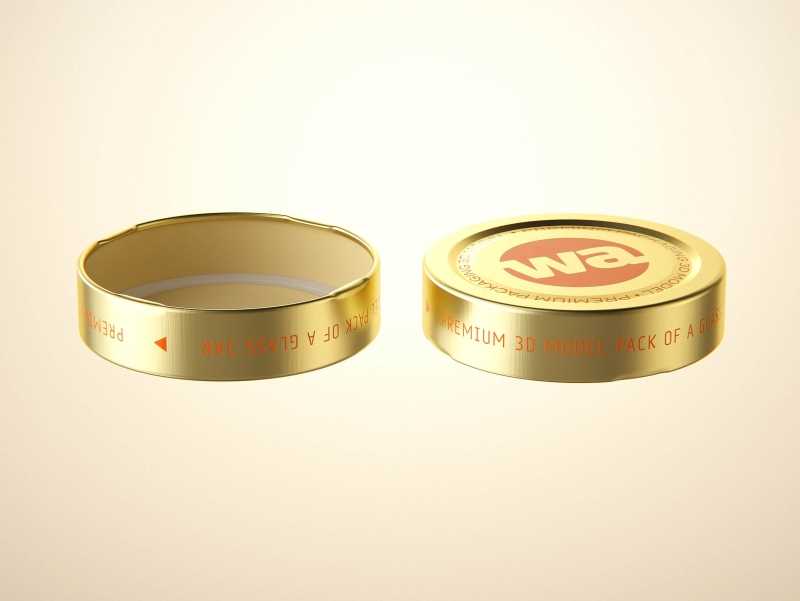 Eucalyptus Honey Glass Jar 275g packaging 3d model