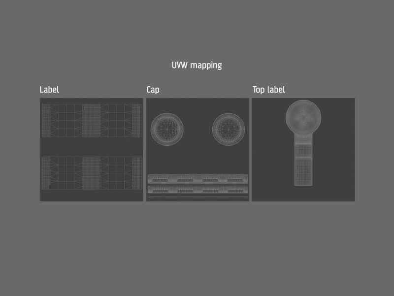 Eucalyptus Honey Glass Jar 275g packaging 3d model