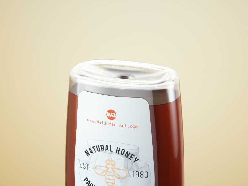 Flower Honey Plastic Pack 180ml-250g Packaging 3D model