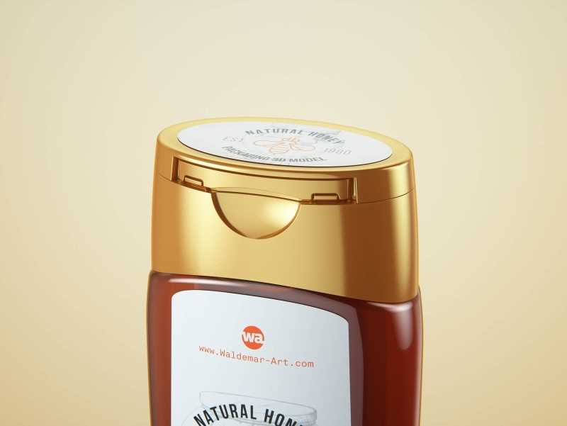 Flower Honey Plastic Pack 180ml-250g Packaging 3D model