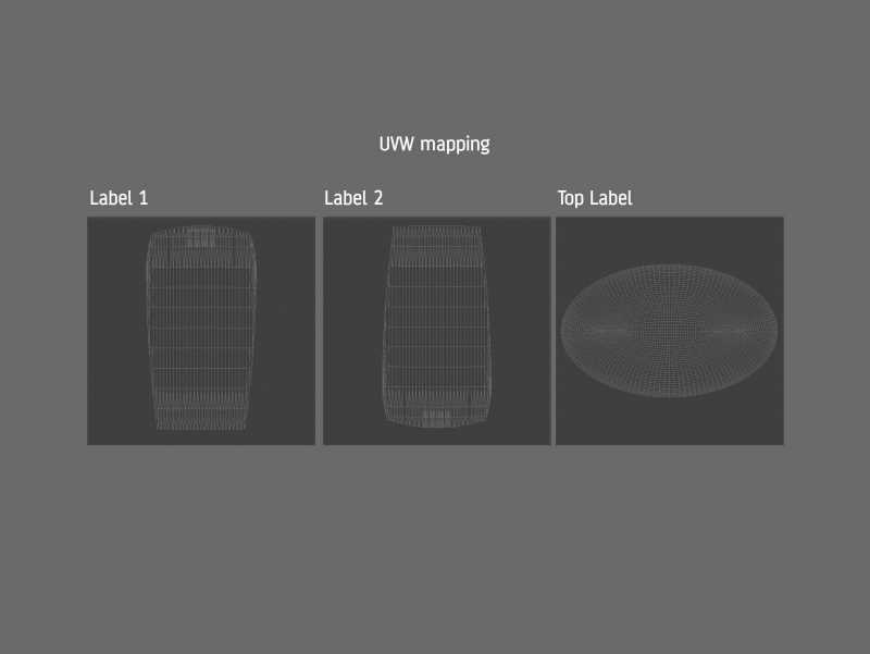 Flower Honey Plastic Pack 180ml-250g Packaging 3D model